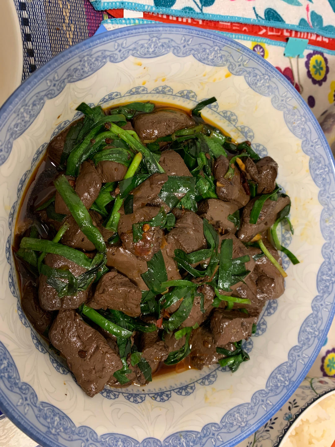 家常菜：韭菜鸭血