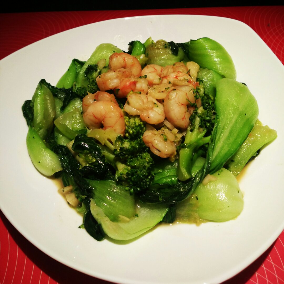 西兰花炒虾仁