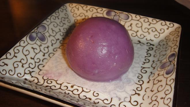 紫薯糯米团子的做法