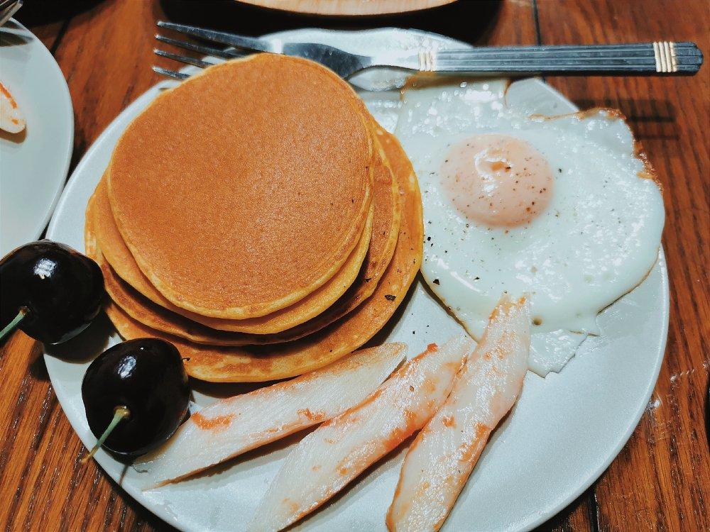 玉米面松饼，早起5分钟搞定，又软又健康