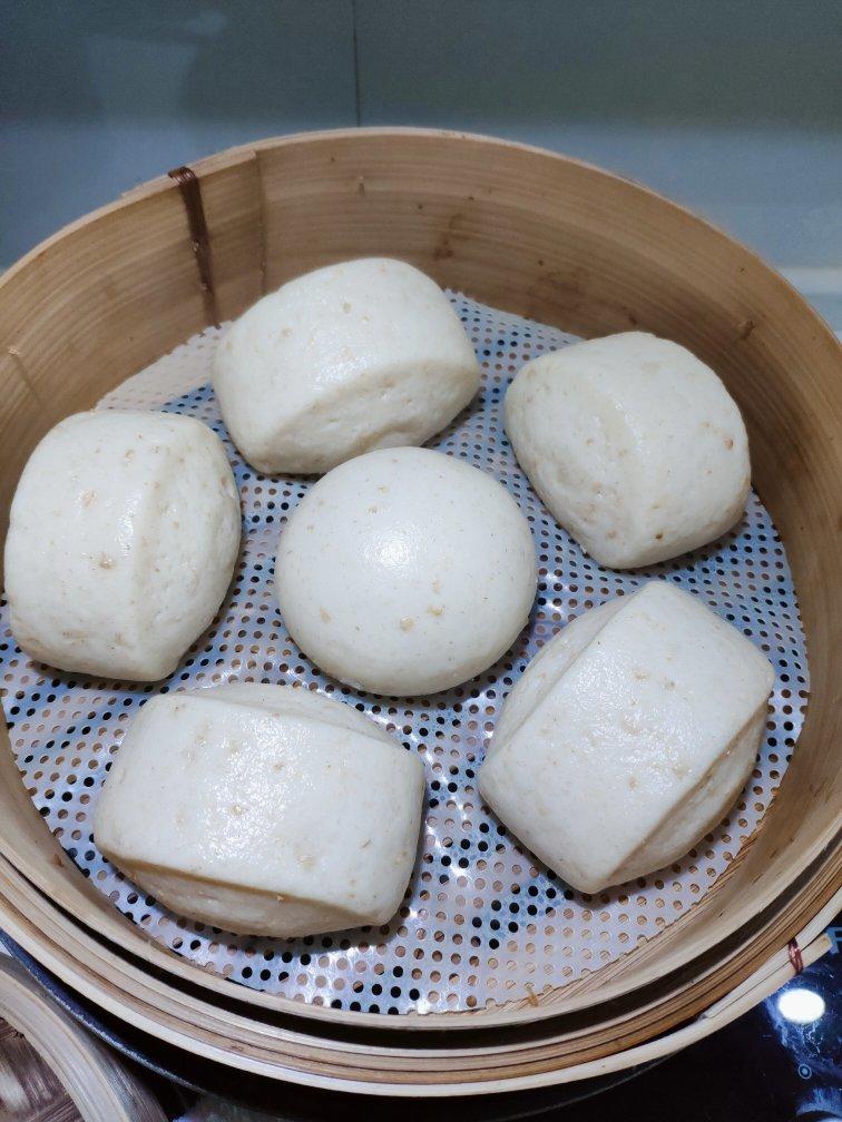 香skr人的黑芝麻馒头（一次发酵）