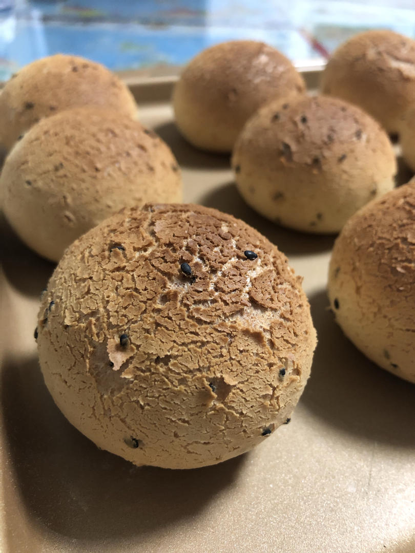 陈cc笑嘻嘻做的恐龙蛋麻薯面包麻薯包自己做了100077的私人配方