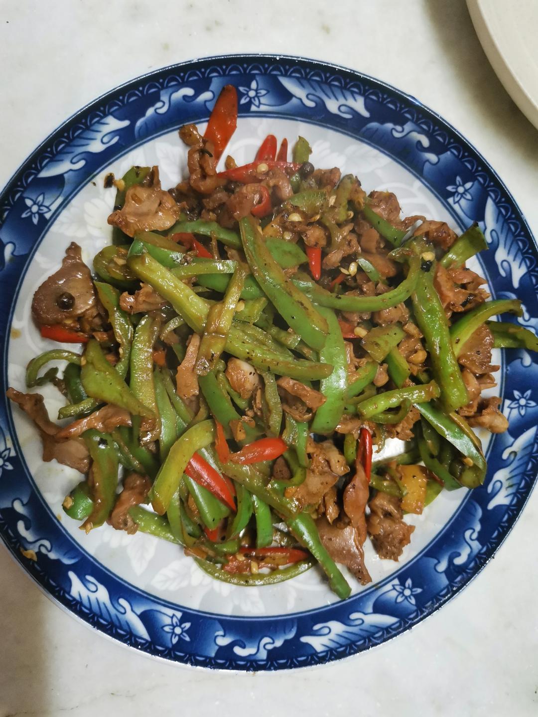 爆炒鸡胗