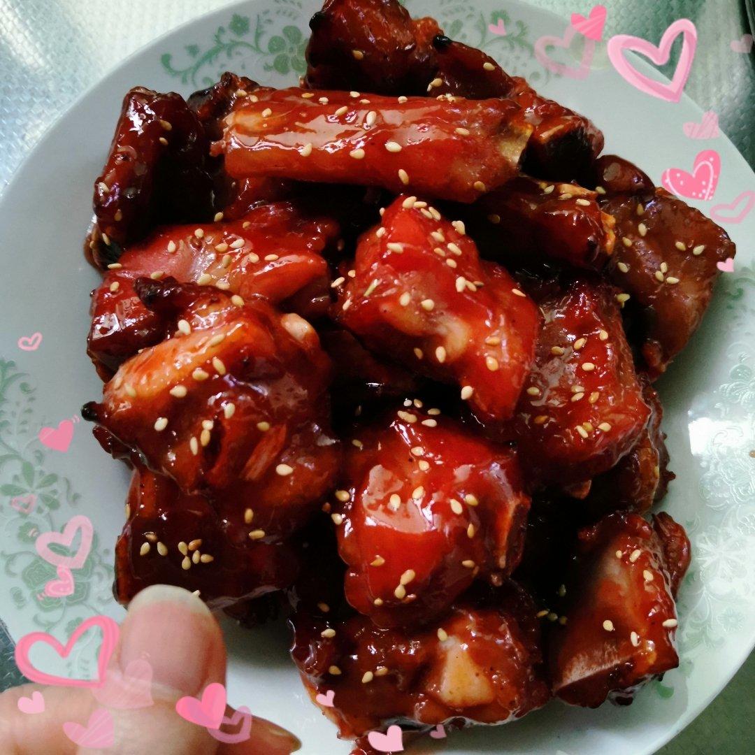 空气炸锅版广式蜜汁烧排骨