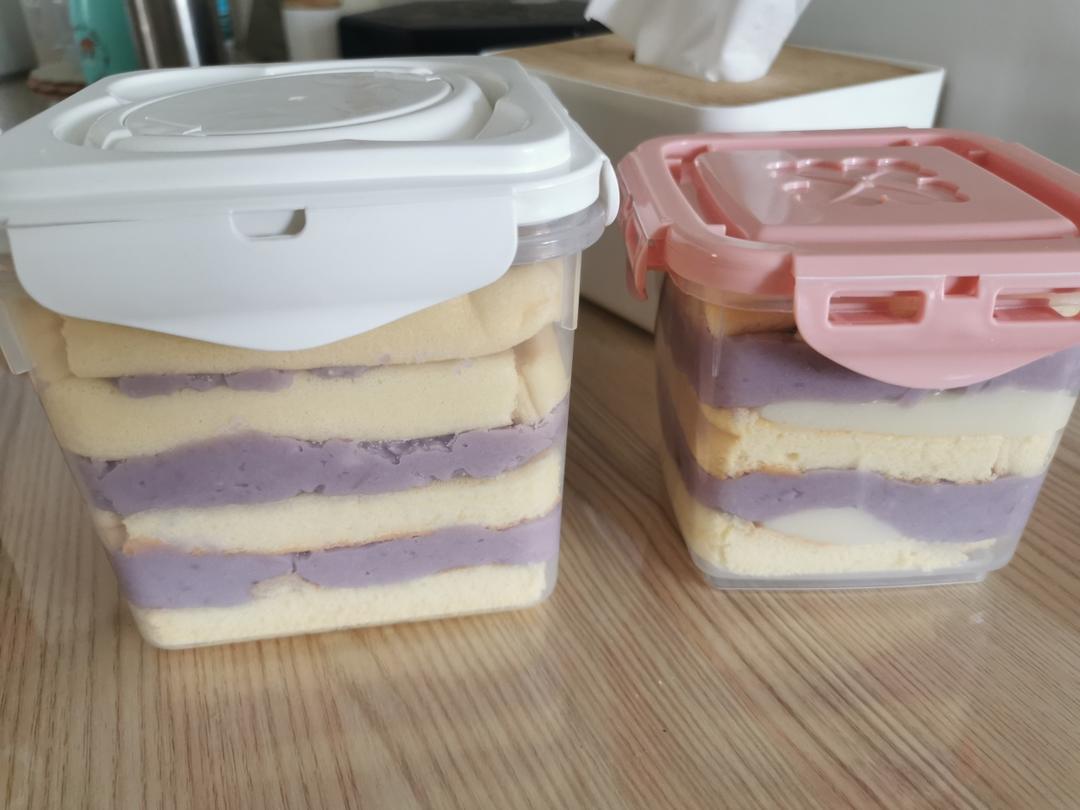 低卡芋泥盒子蛋糕