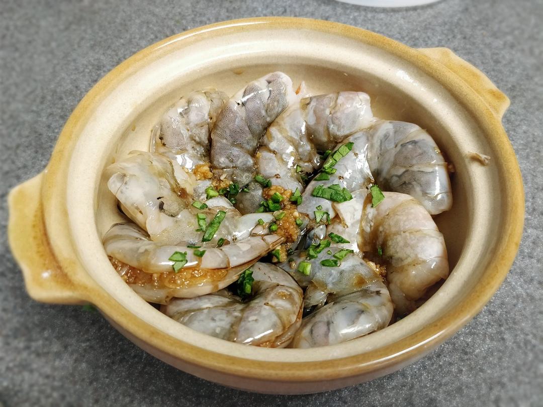 【曼食慢语】清蒸蒜蓉填虎虾