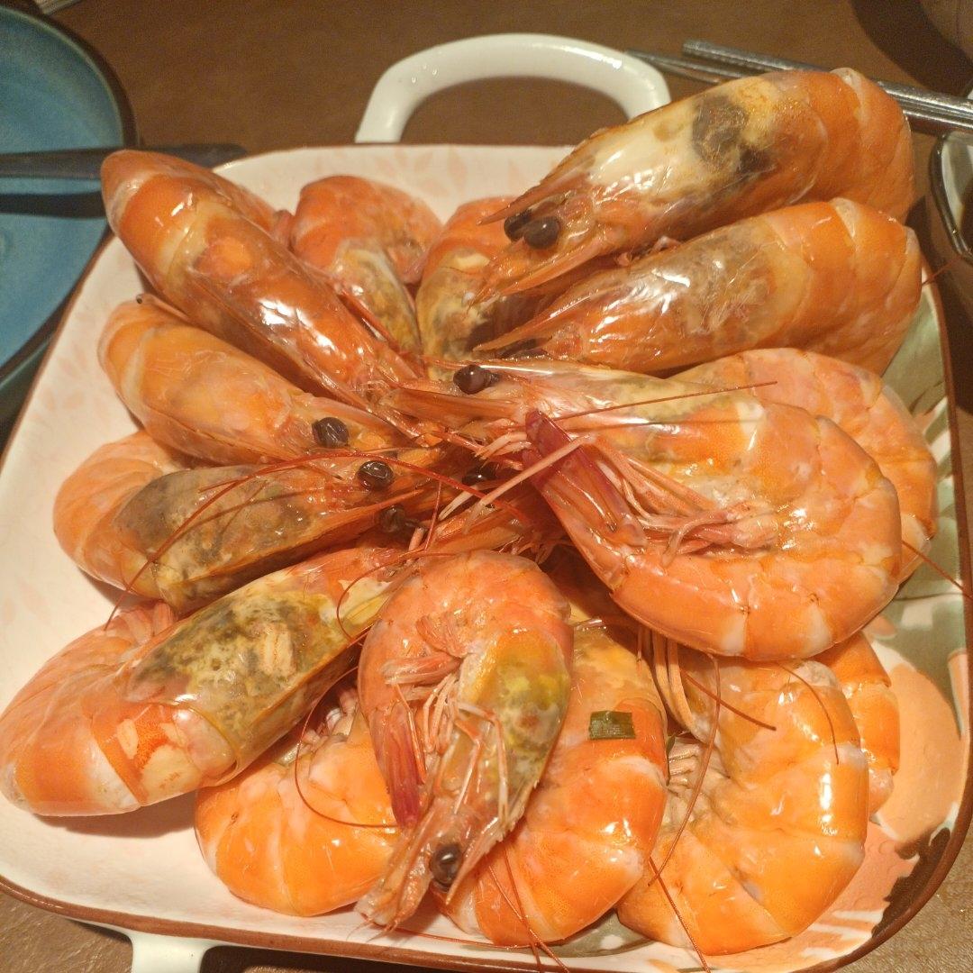 最简单的白灼虾（水煮）盐水基尾虾