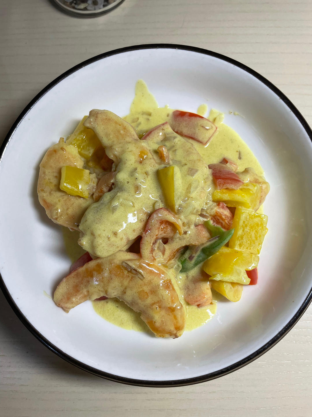 【咖喱奶油虾】巨简单下饭菜 咖喱浓郁 超好吃