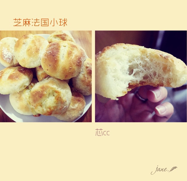 黑芝麻法国球