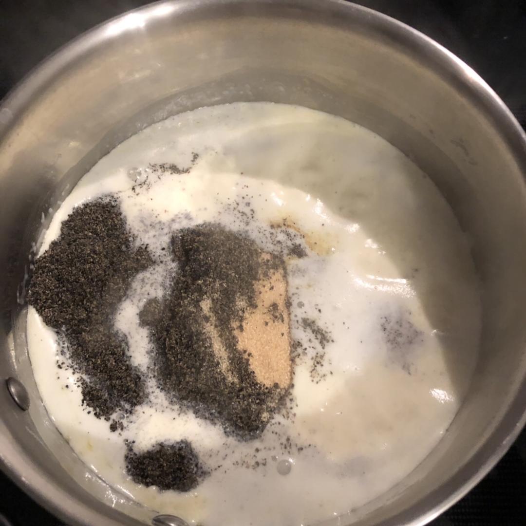 Black Sesame Panna Cotta 黑芝麻意式奶冻的做法 步骤4