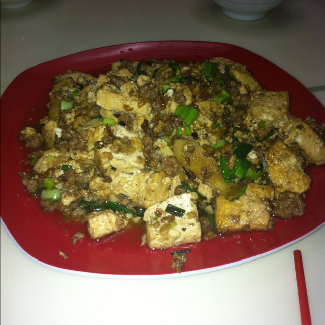 蒜香肉末烧豆腐