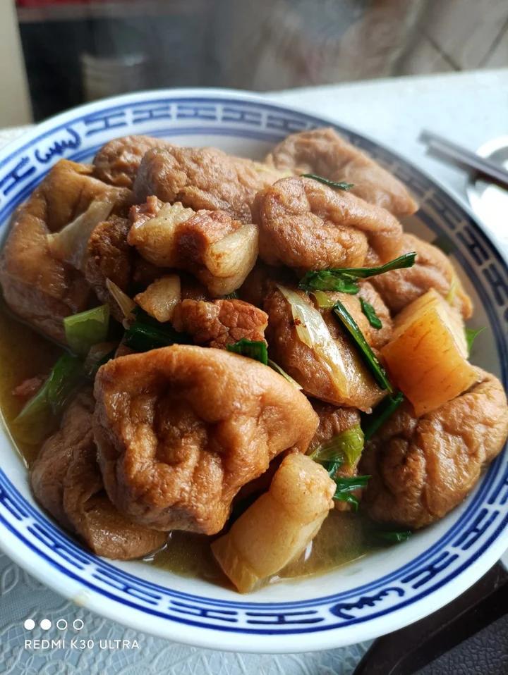 豆泡红烧肉