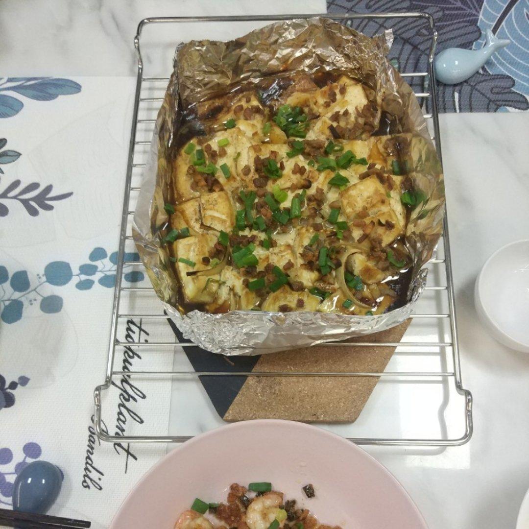 烧烤摊的招牌———锡纸烤豆腐