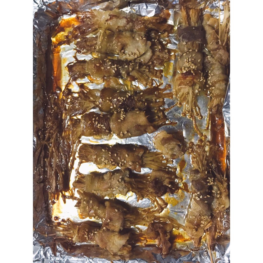 烤五花肉（五花肉+金针菇）