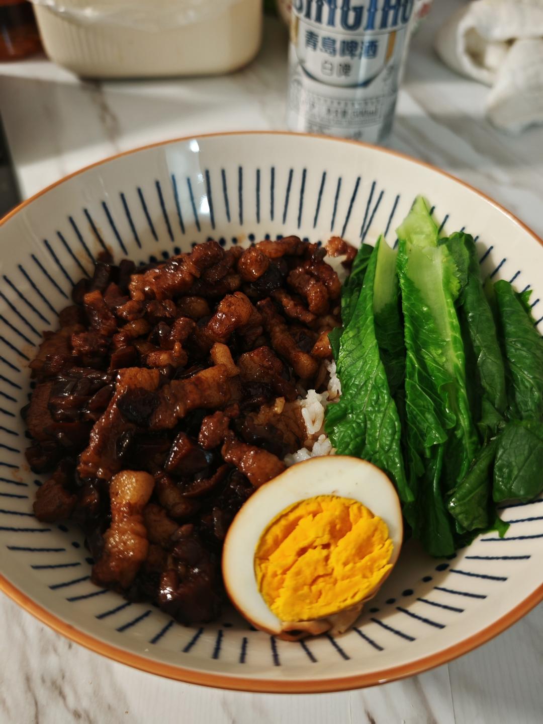 香菇卤肉饭造起来