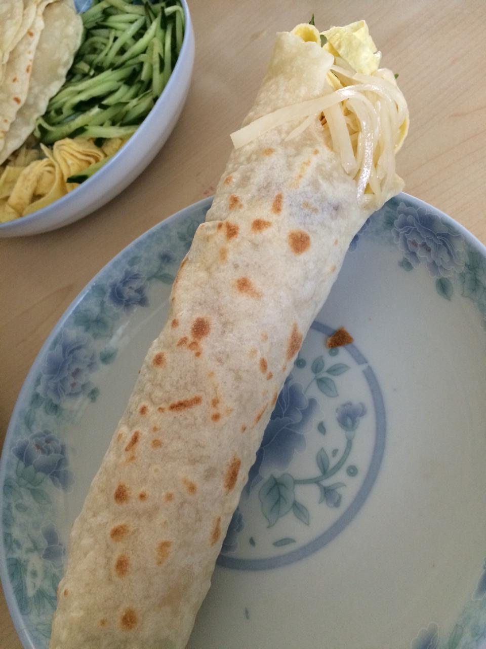 五彩素春饼