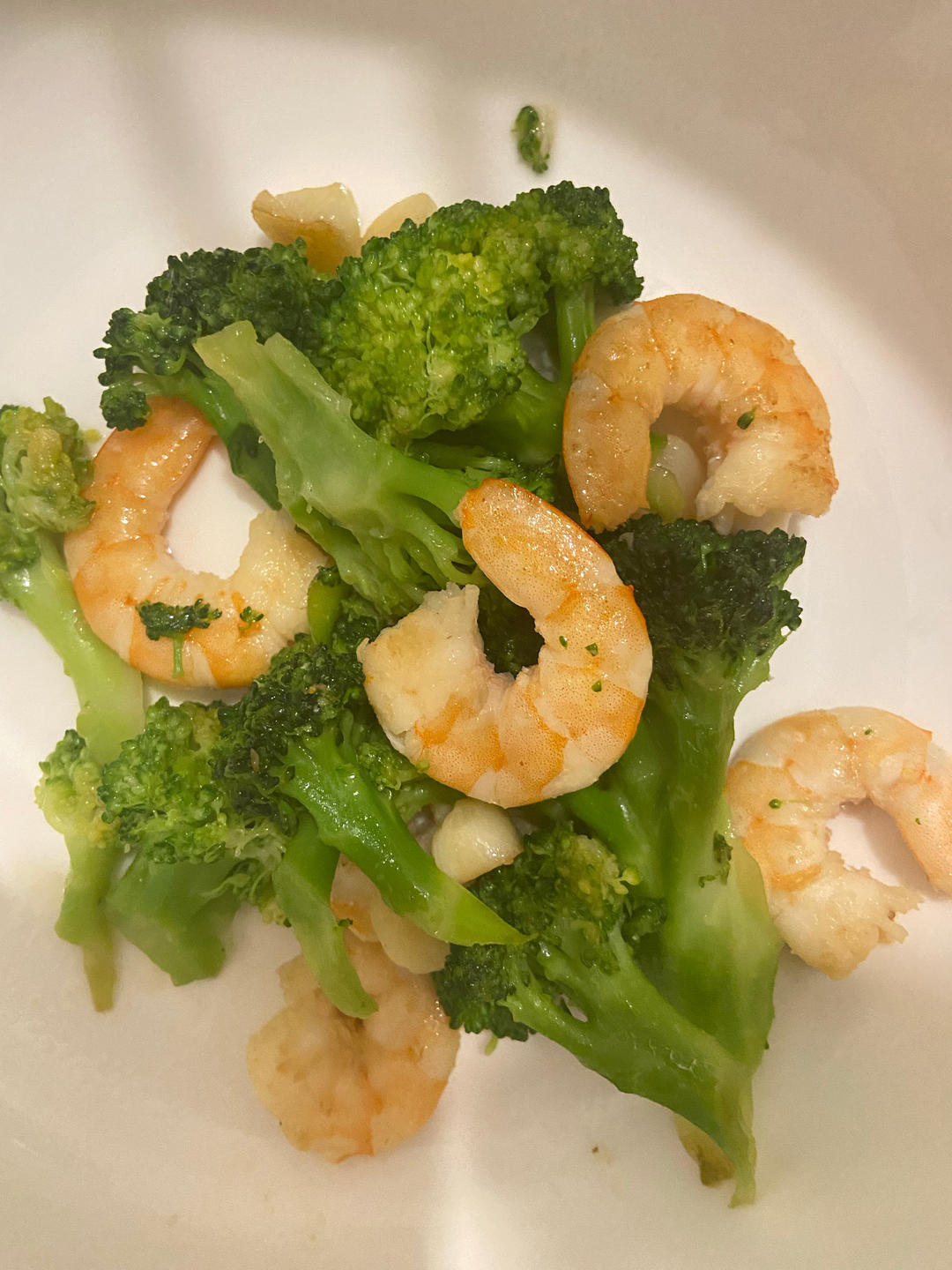 挑战100道家常菜｜半荤｜西兰花炒虾仁