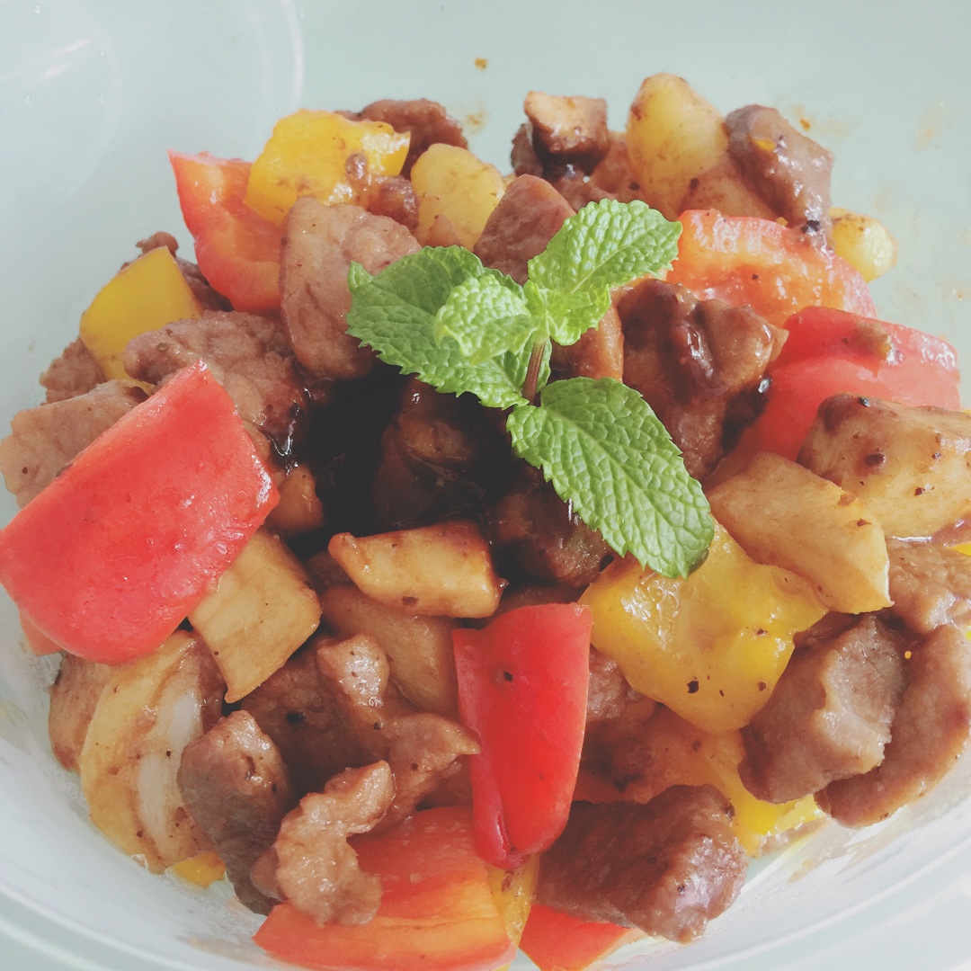 黑蒜子牛肉粒