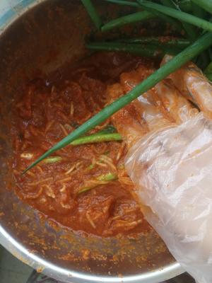 韩式辣白菜，葱泡菜的做法 步骤10