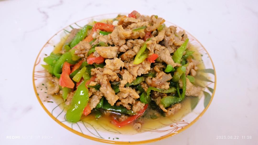 青椒炒肉丝