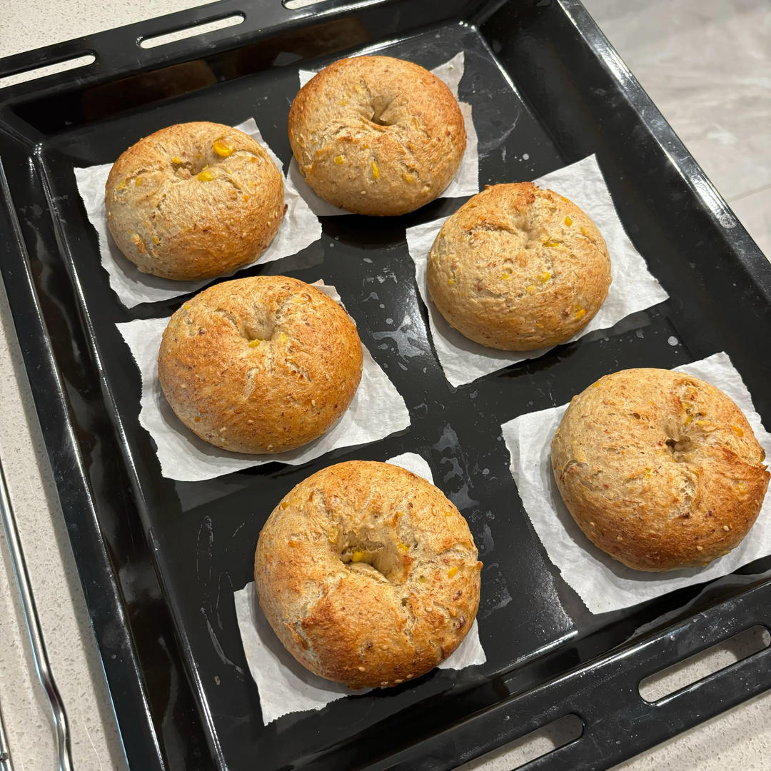 低糖无油燕麦贝果