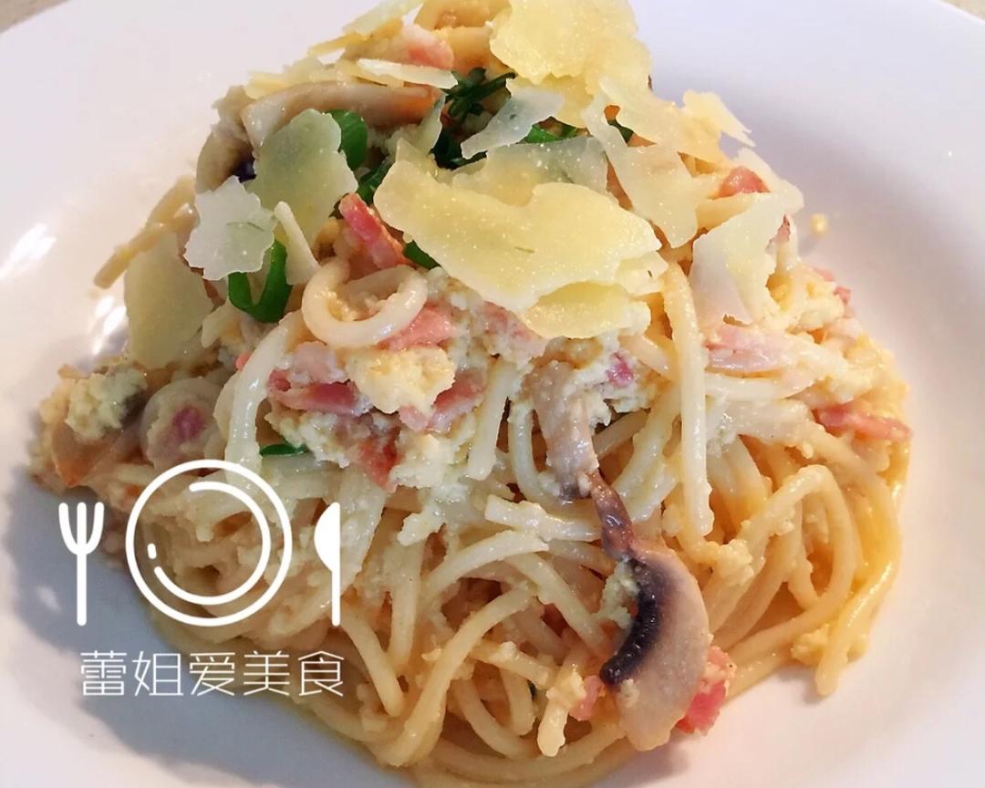 奶油蘑菇培根意面Carbonara