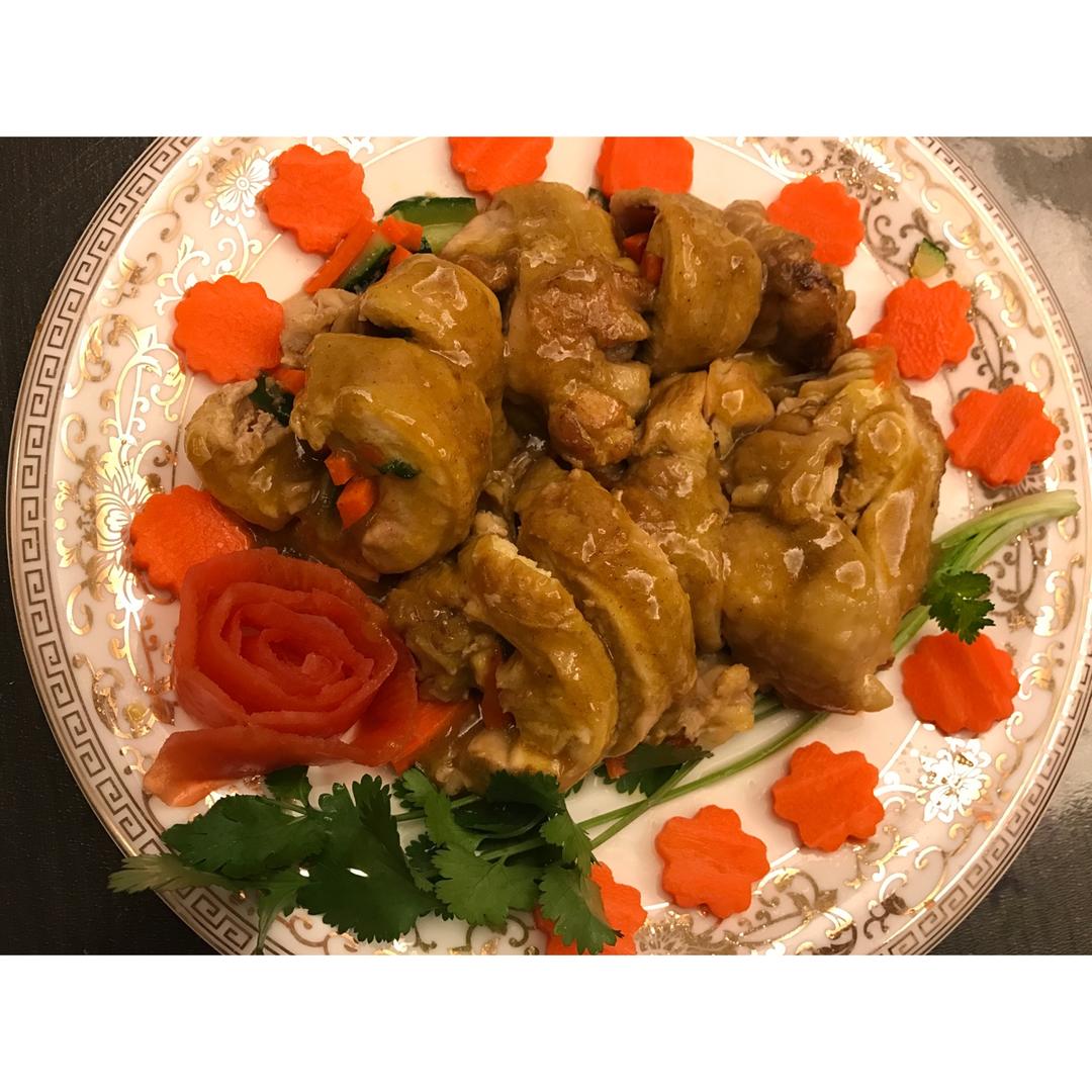 咖喱鸡腿卷