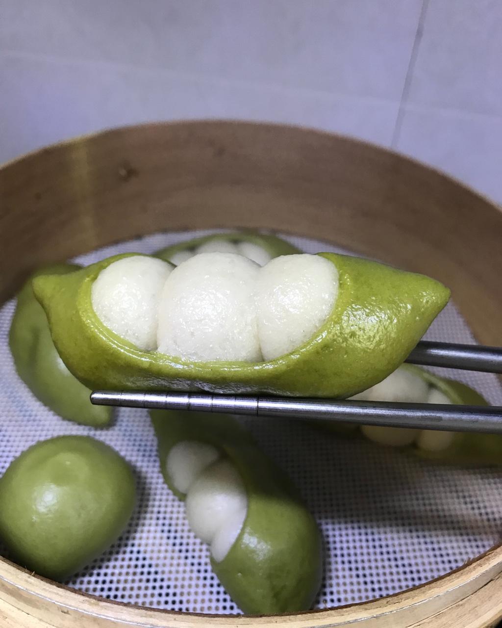 豌豆荚馒头