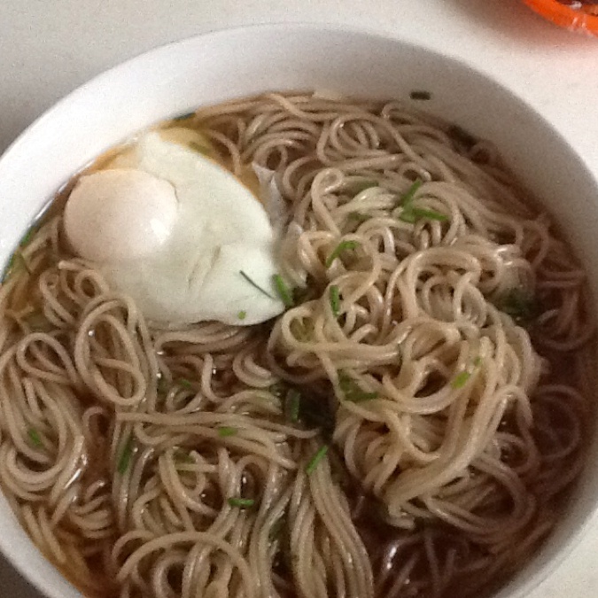 小葱麻油酱油面