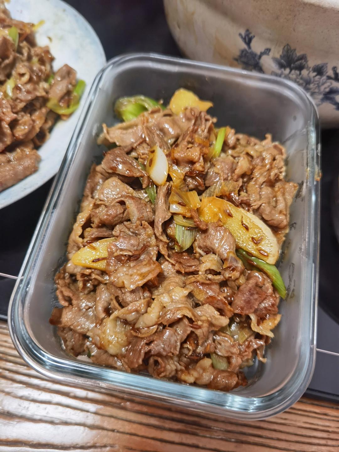 葱爆孜然羊肉卷