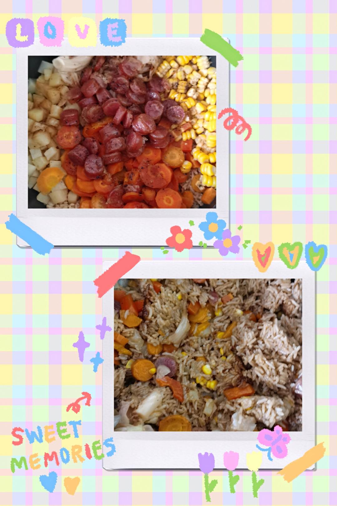 香绝了❗❗吃了还想吃的土豆腊肠焖饭❗❗