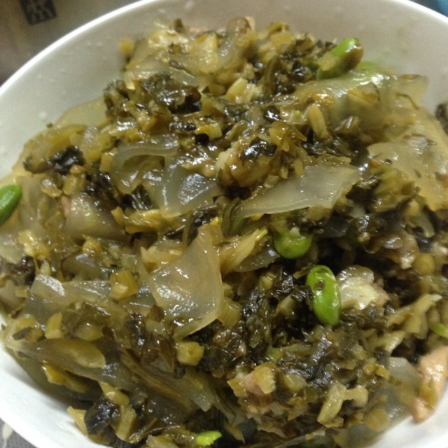 kilo小甜妞做的雪菜炒粉皮