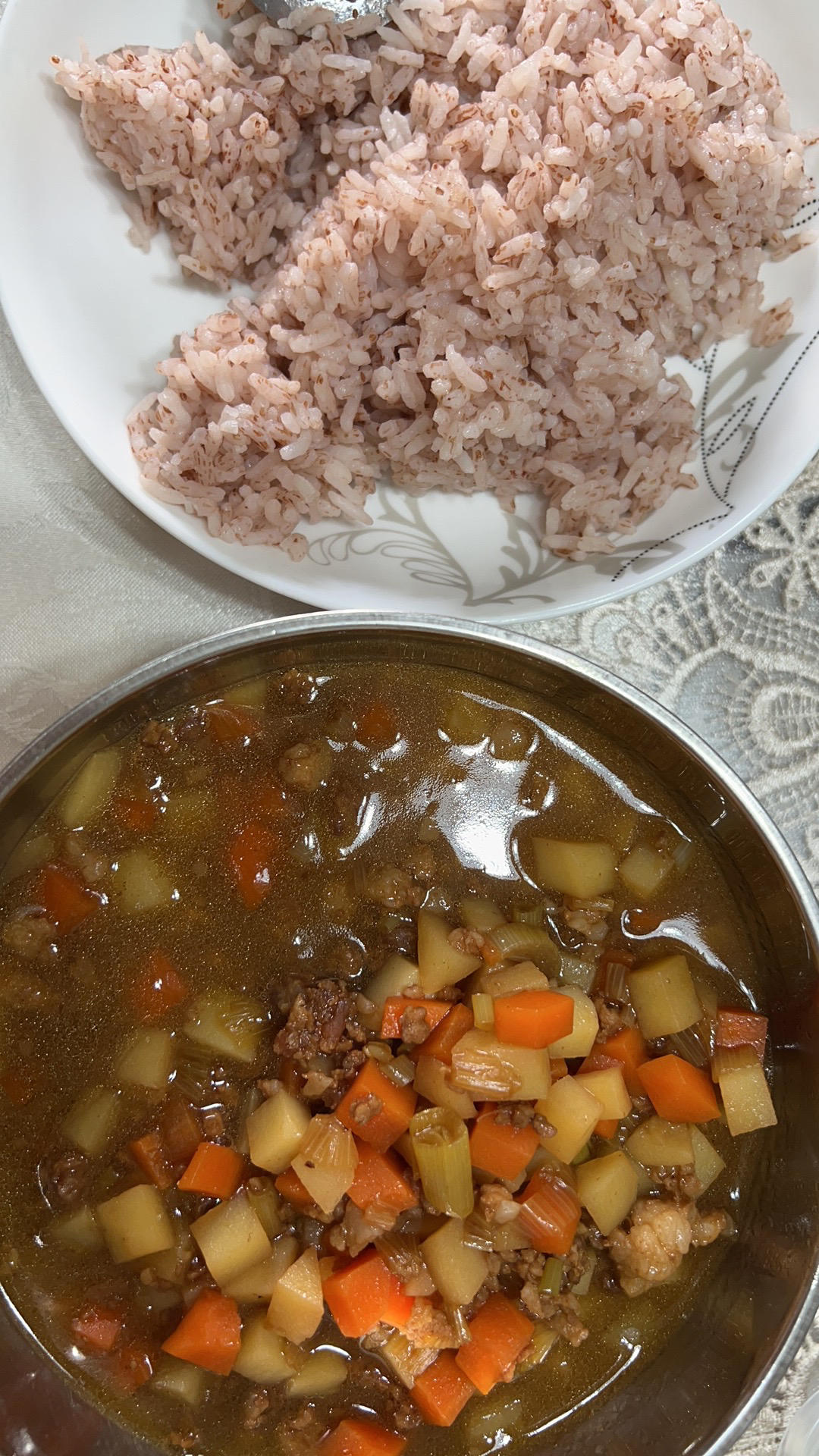 肉末土豆盖浇饭