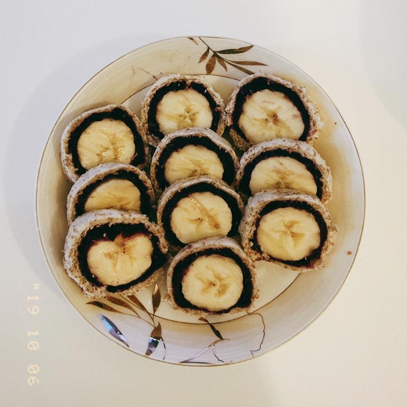 香蕉紫薯卷