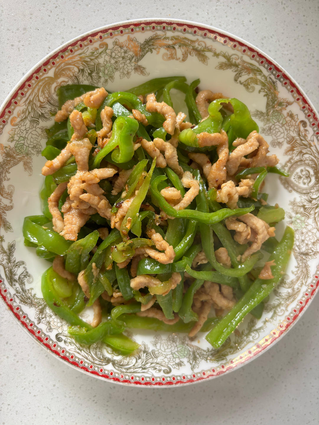 青椒炒肉丝