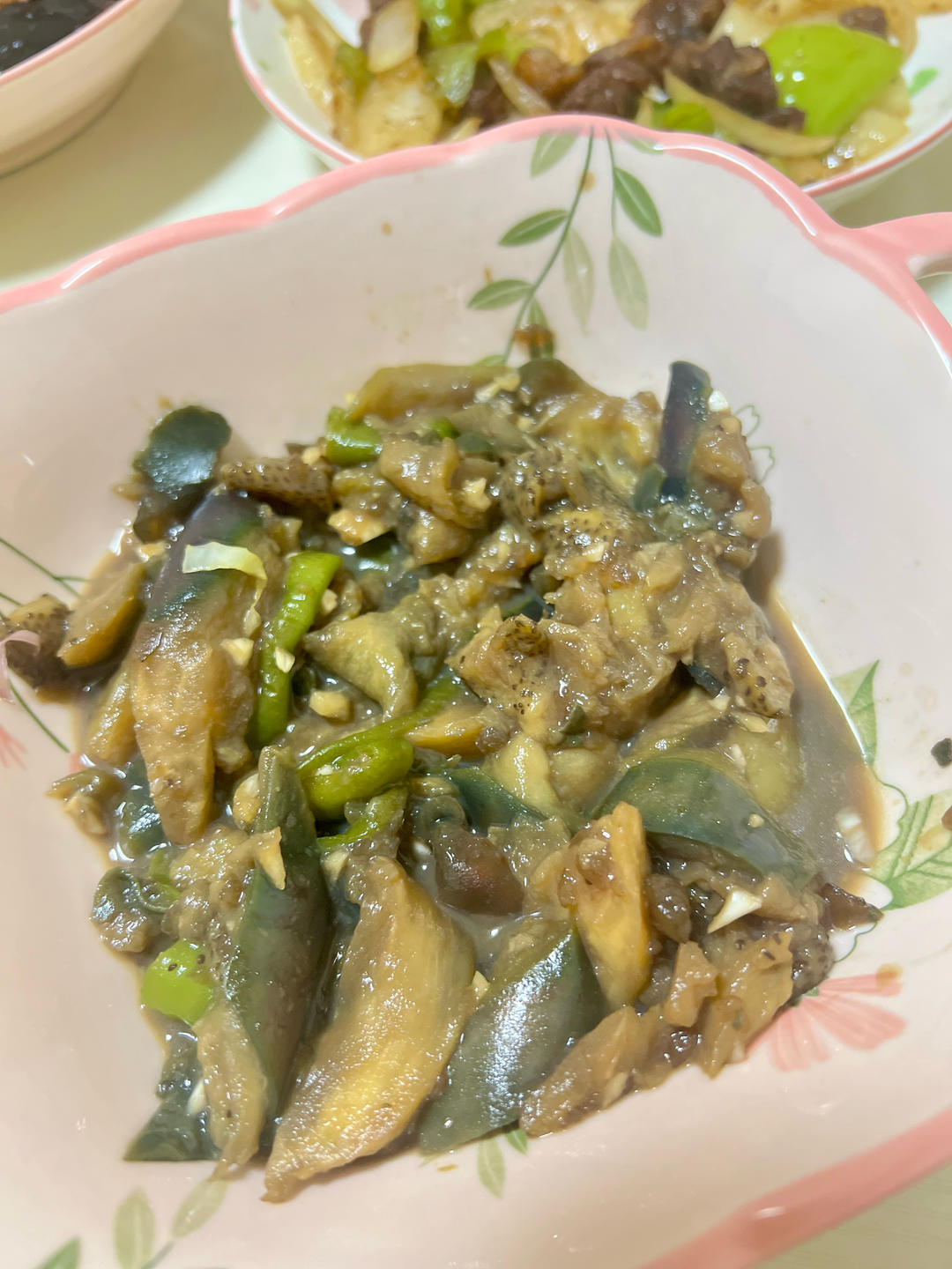 擂辣椒皮蛋茄子