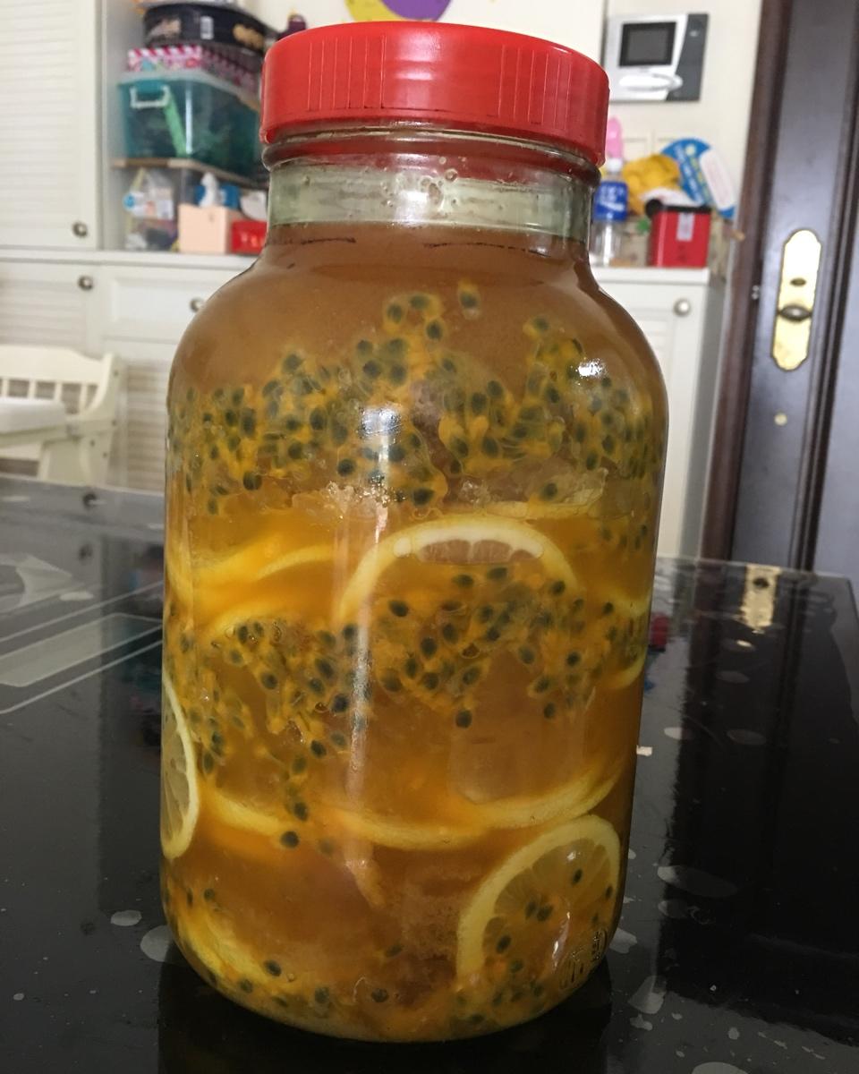 百香果柠檬冰糖蜂蜜