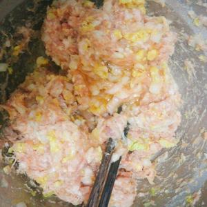 白菜猪肉虾仁水饺-附辣椒油的做法 步骤5