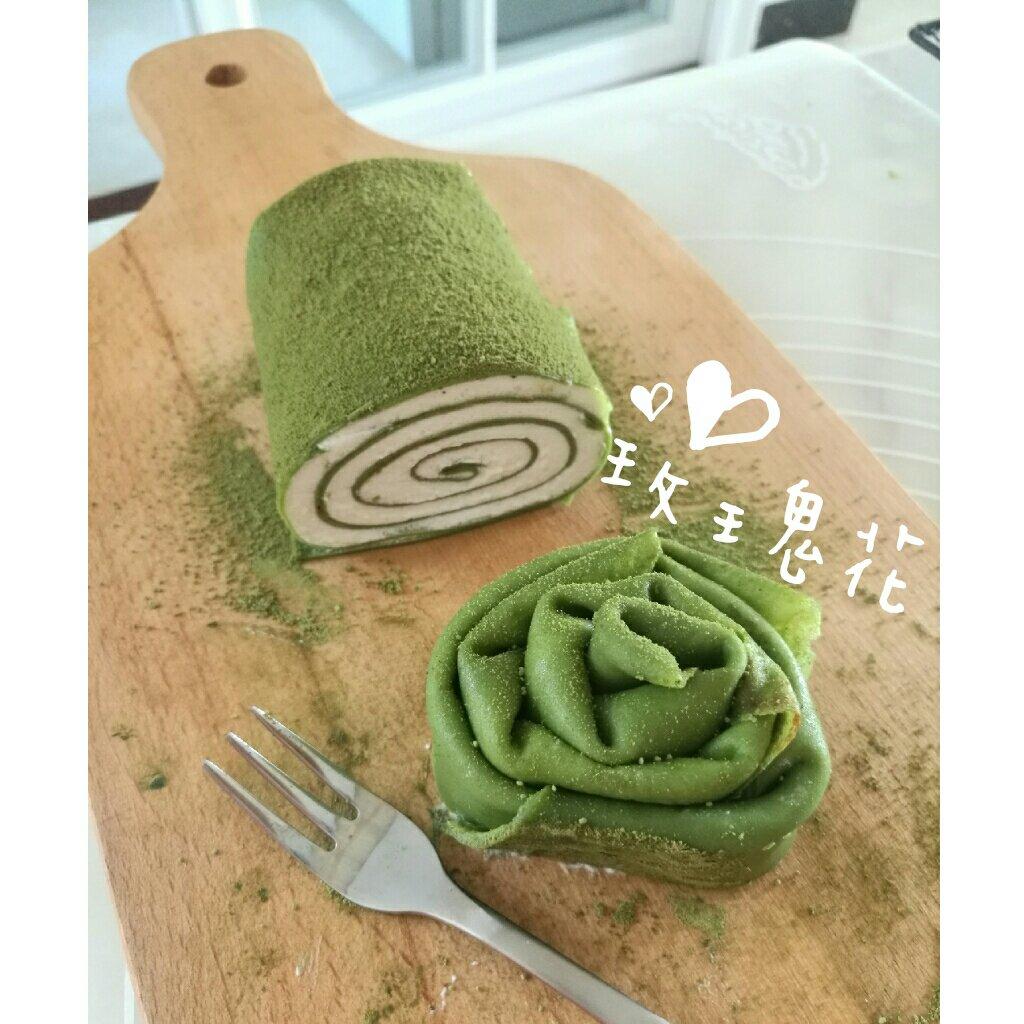 网红食谱│抹茶毛巾卷