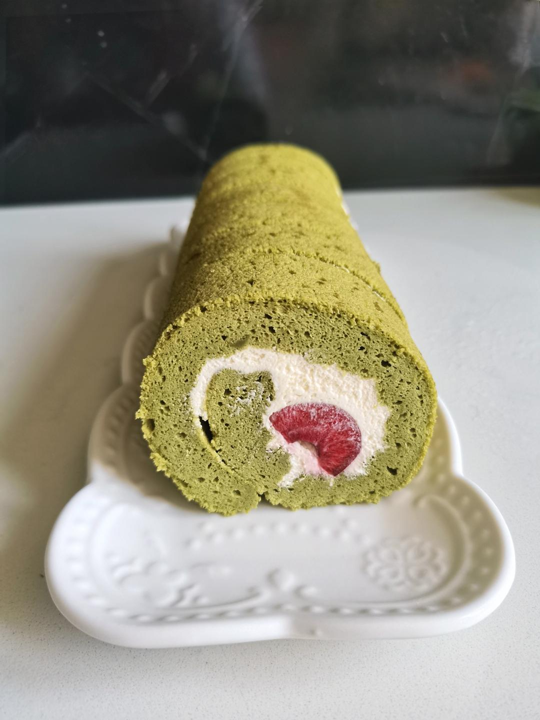 草莓🍓抹茶蛋糕卷/🍃治愈系