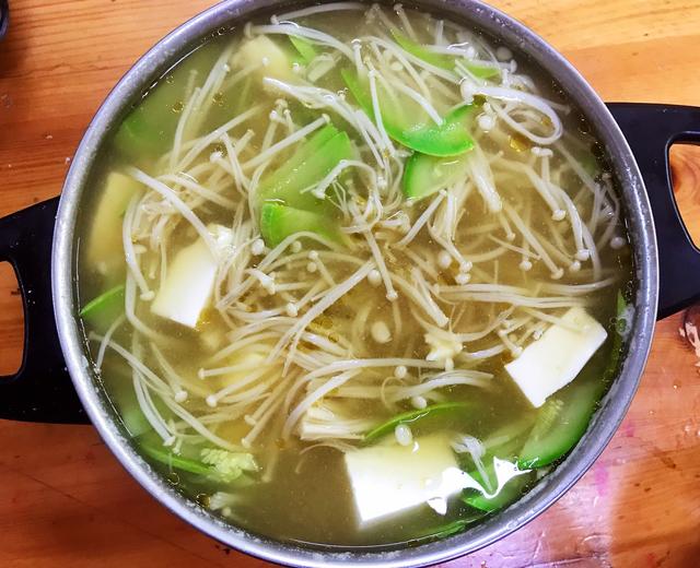 蔬菜豆腐味增汤的做法