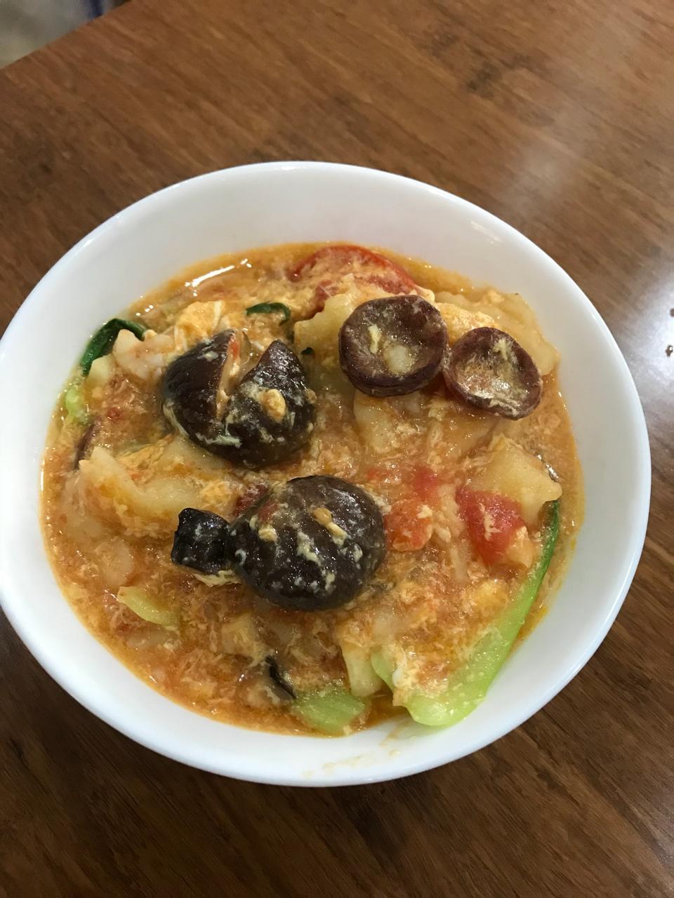 番茄鸡蛋疙瘩面