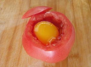 番茄杯鸡蛋的做法 步骤2