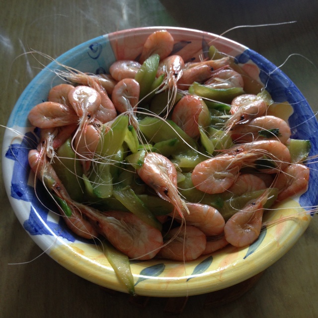 chicharito做的清炒白米虾