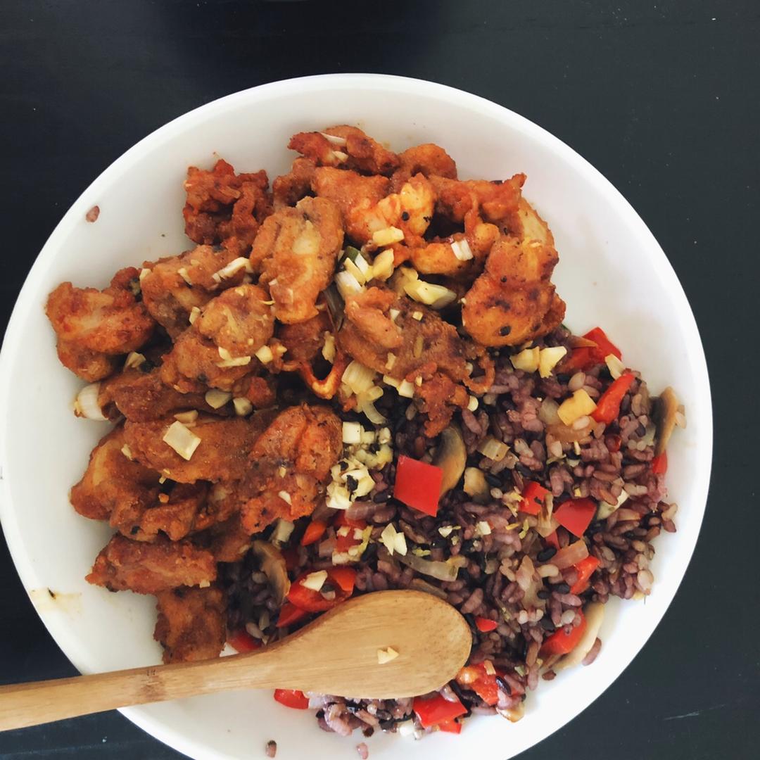 柠檬鸡佐香草饭Lemon Chicken with Vanilla Rice