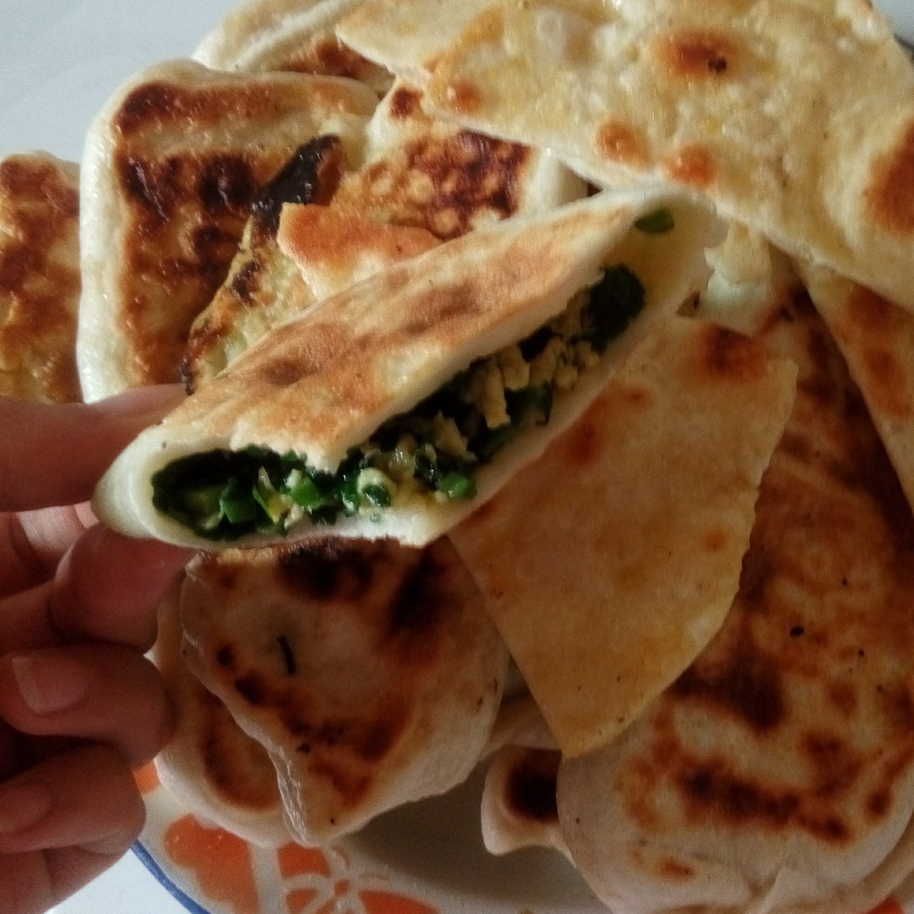 韭菜盒子 Chinese Leek and Egg Pasty