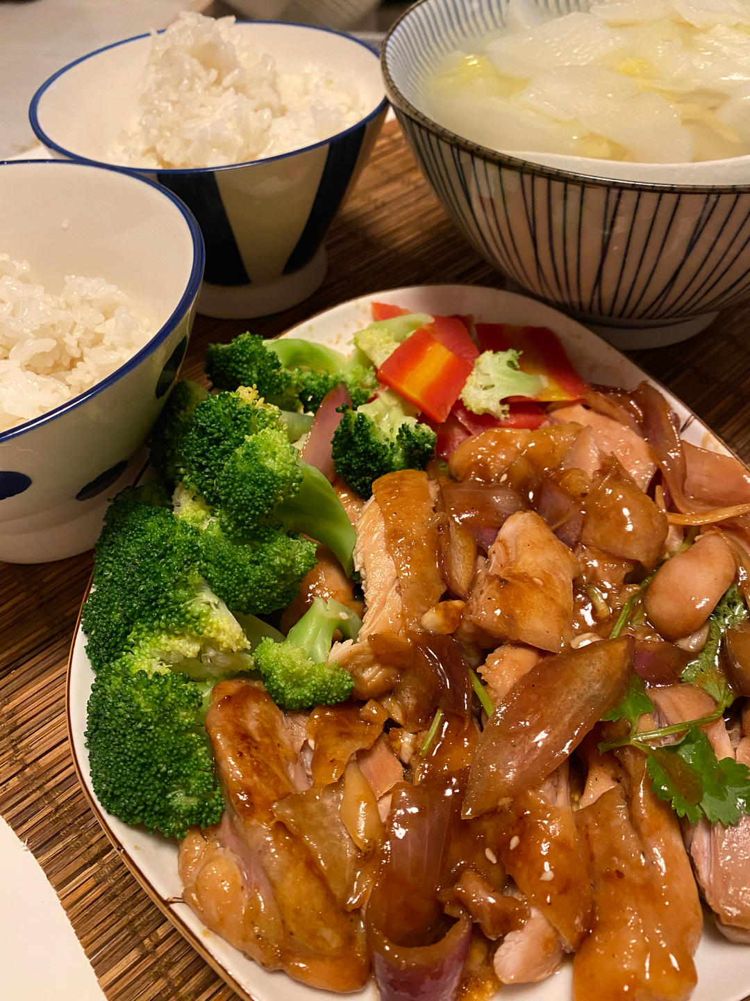 不放一滴油的照烧鸡腿饭