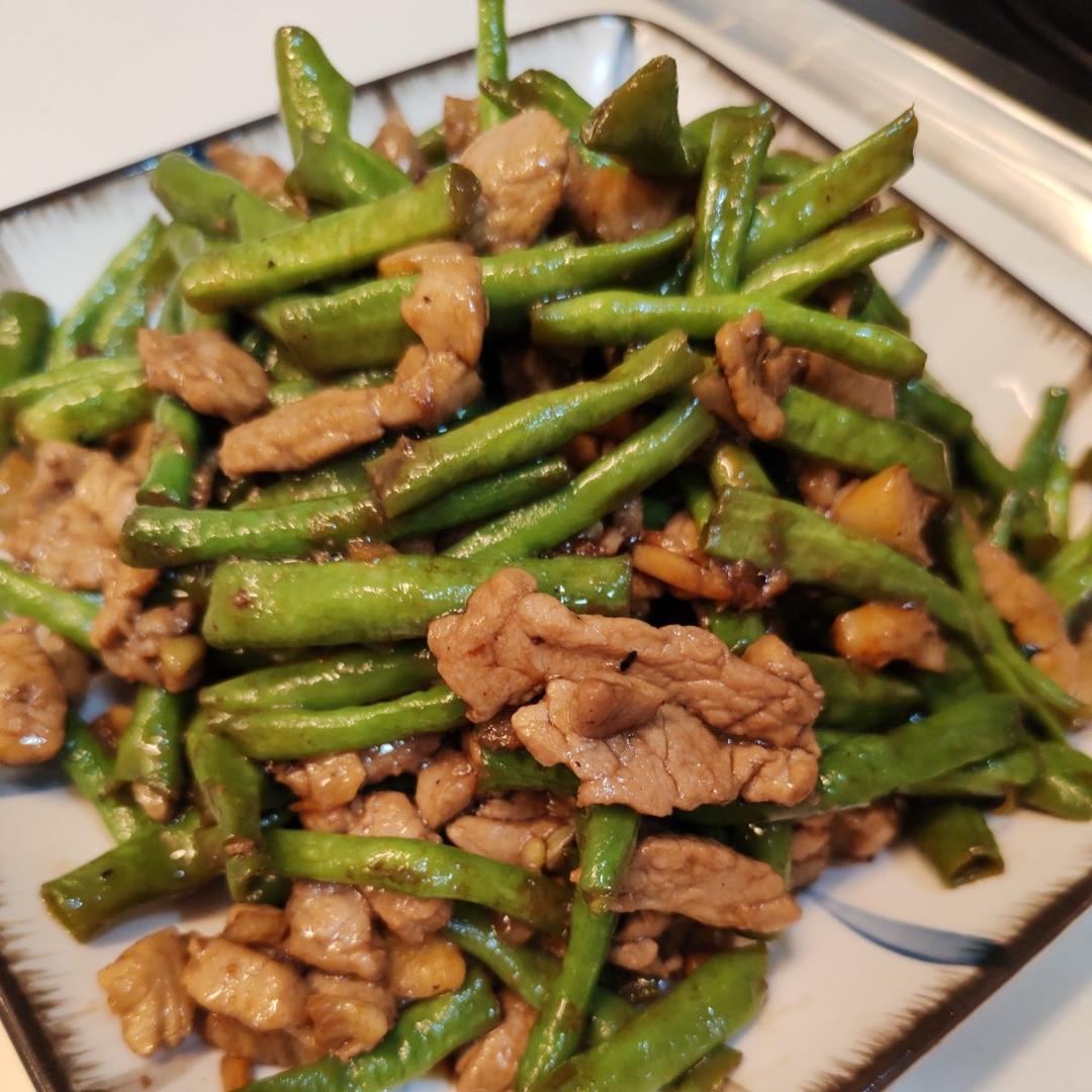豆角炒肉
