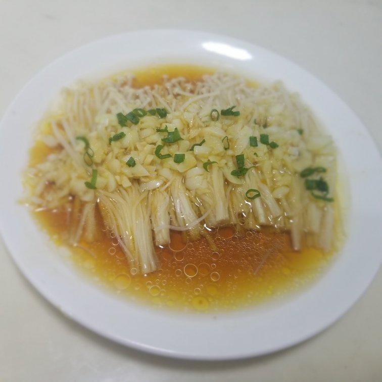 蒜蓉蒸金针菇