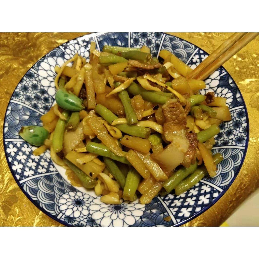 地道老北京扁豆焖面 豆角焖面 太好吃小心吃撑哦